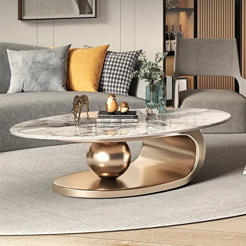 Nordic Oval Living Room Coffee Tables Modern Design