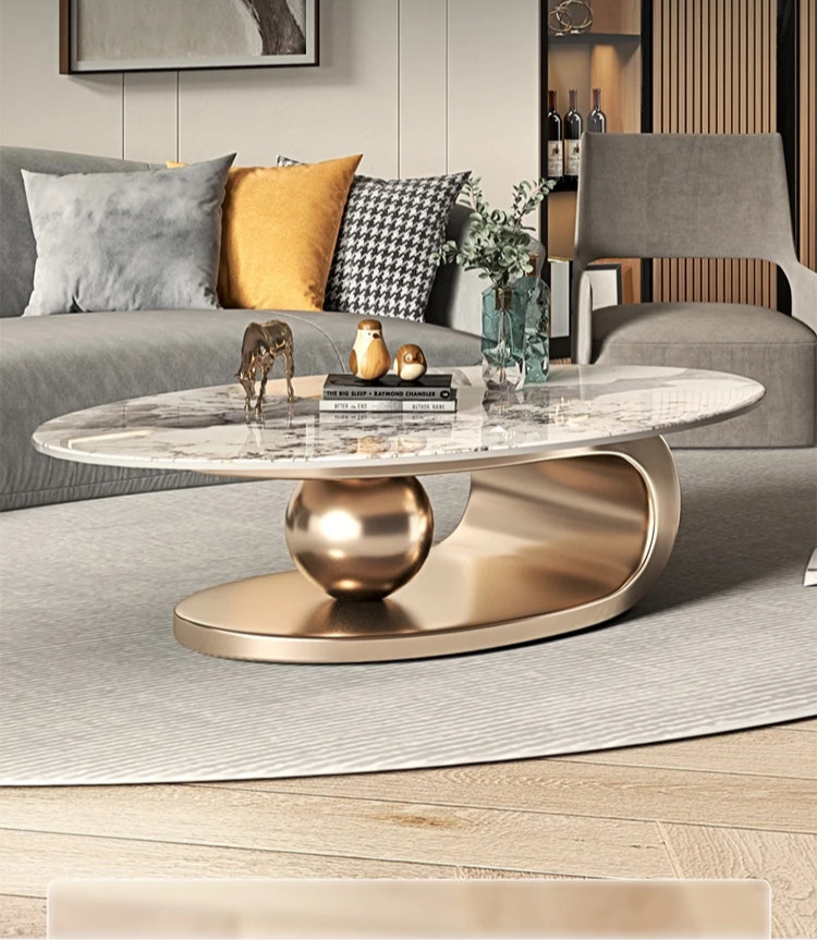 Nordic Oval Living Room Coffee Tables Modern Design