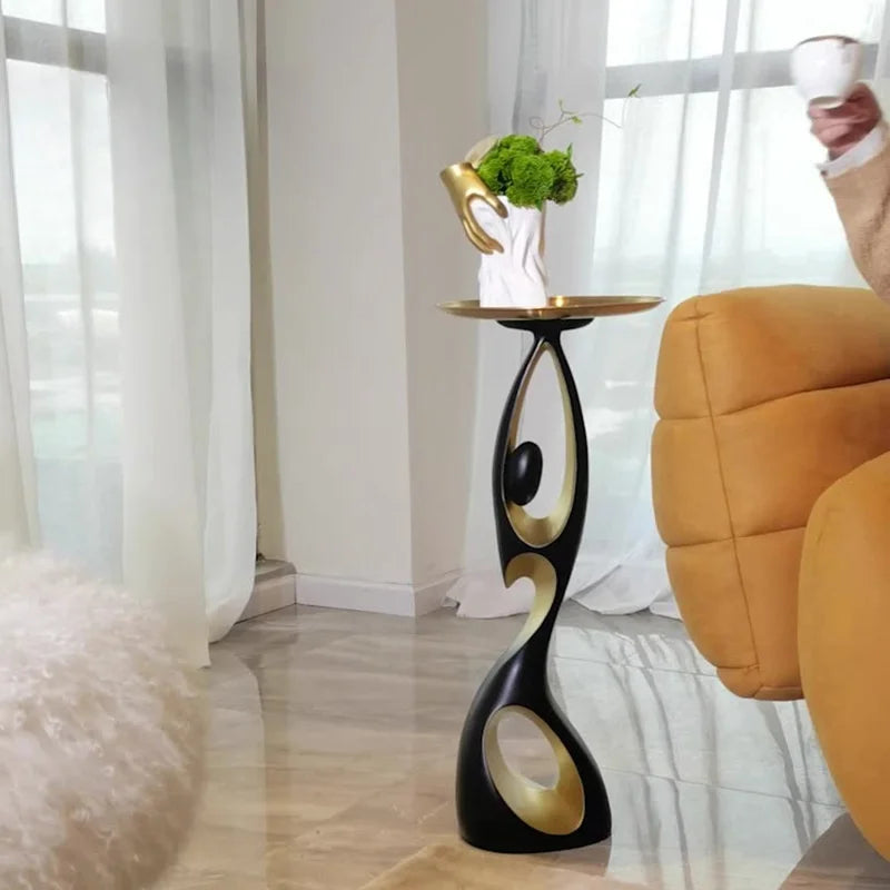 New Arrival Creative Home Decor Art Abstract Sofa Side Table Luxury Living Room Porch Decoration Corner Table Design Furniture