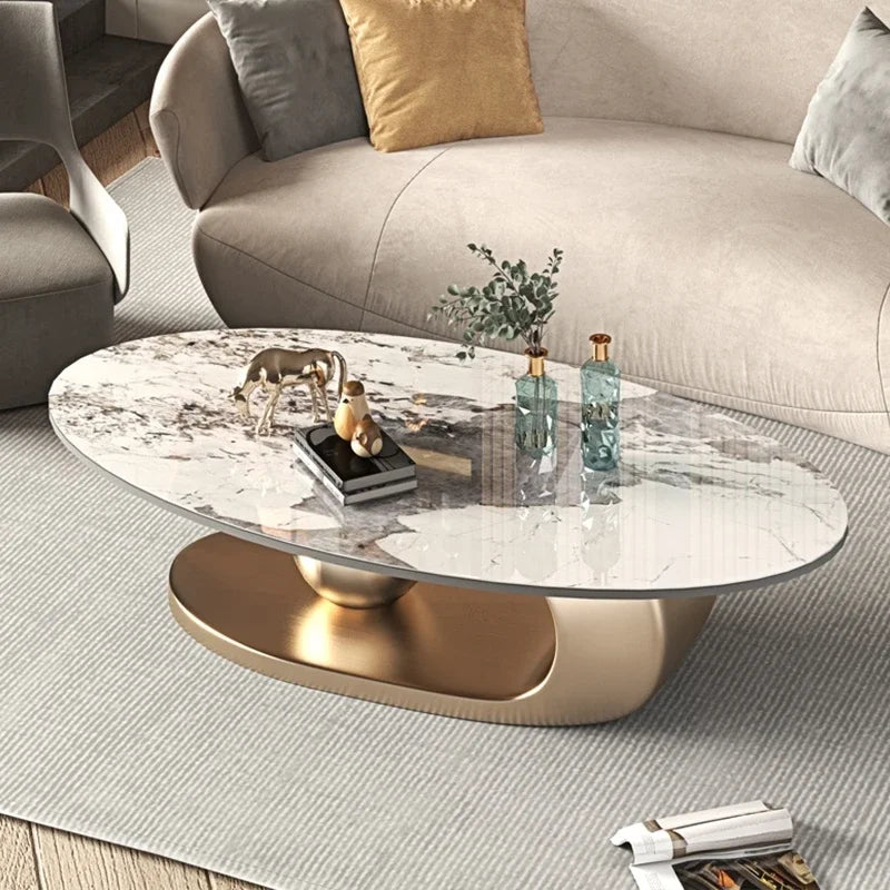 Nordic Oval Living Room Coffee Tables Modern Design