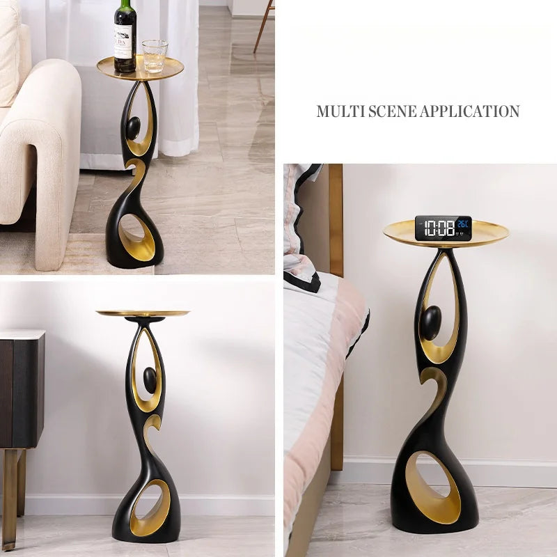New Arrival Creative Home Decor Art Abstract Sofa Side Table Luxury Living Room Porch Decoration Corner Table Design Furniture