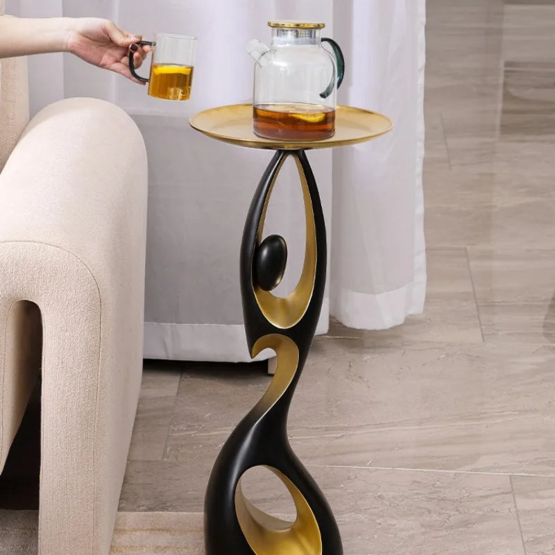New Arrival Creative Home Decor Art Abstract Sofa Side Table Luxury Living Room Porch Decoration Corner Table Design Furniture